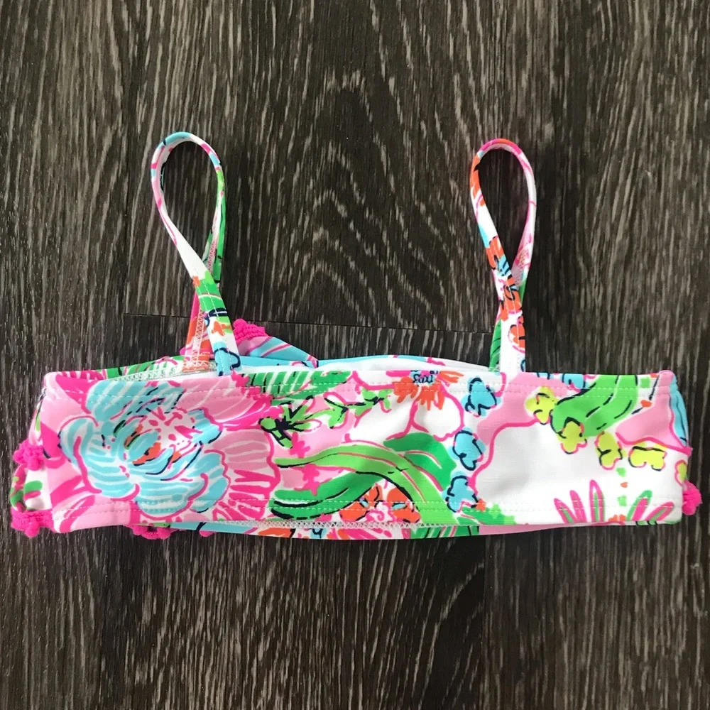 New Lilly Pulitzer Nosey Posey Toddler Bikini Top